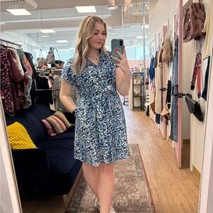 Blue Floral Dress